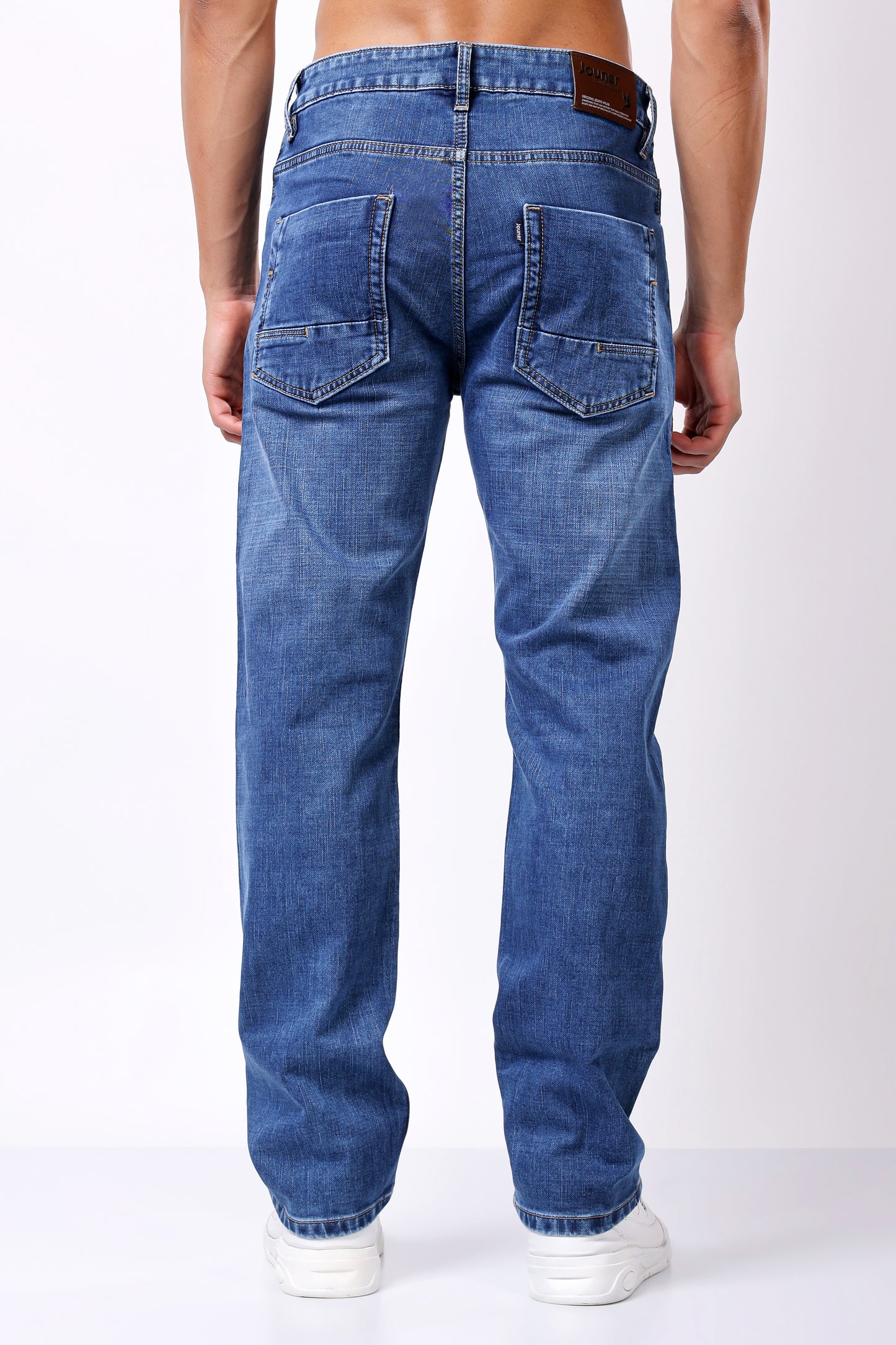 Classic Medium Wash Straight Leg Jeans