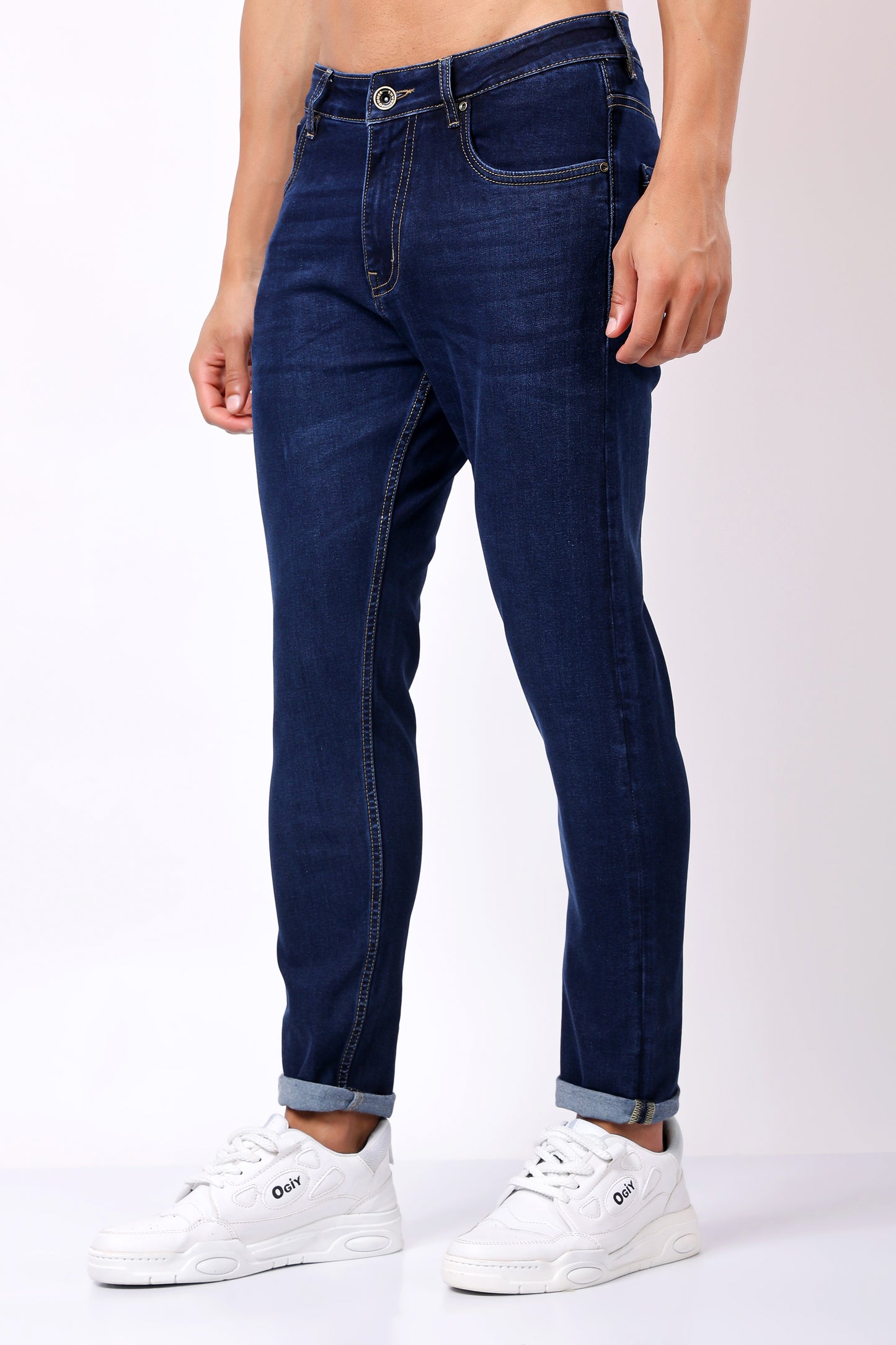 Premium Dark Indigo Slim Fit Jeans