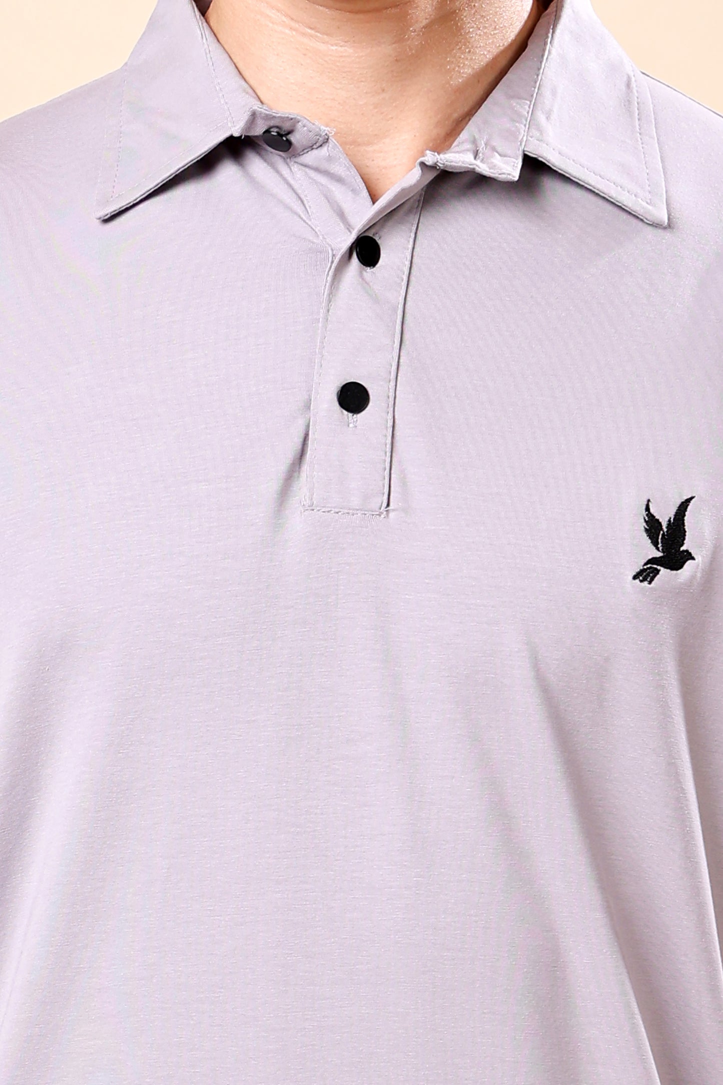 Light Lavender Grey Polo Shirt – Effortless Everyday Style