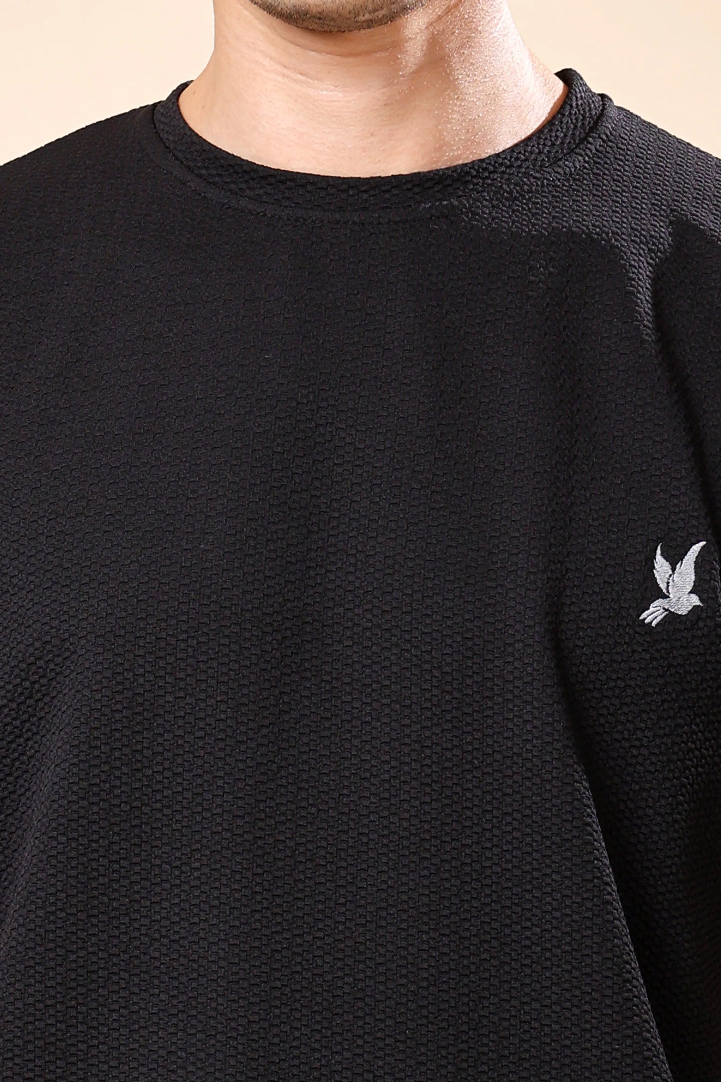 Men’s Black Co-ord Set (T-Shirt & Shorts)