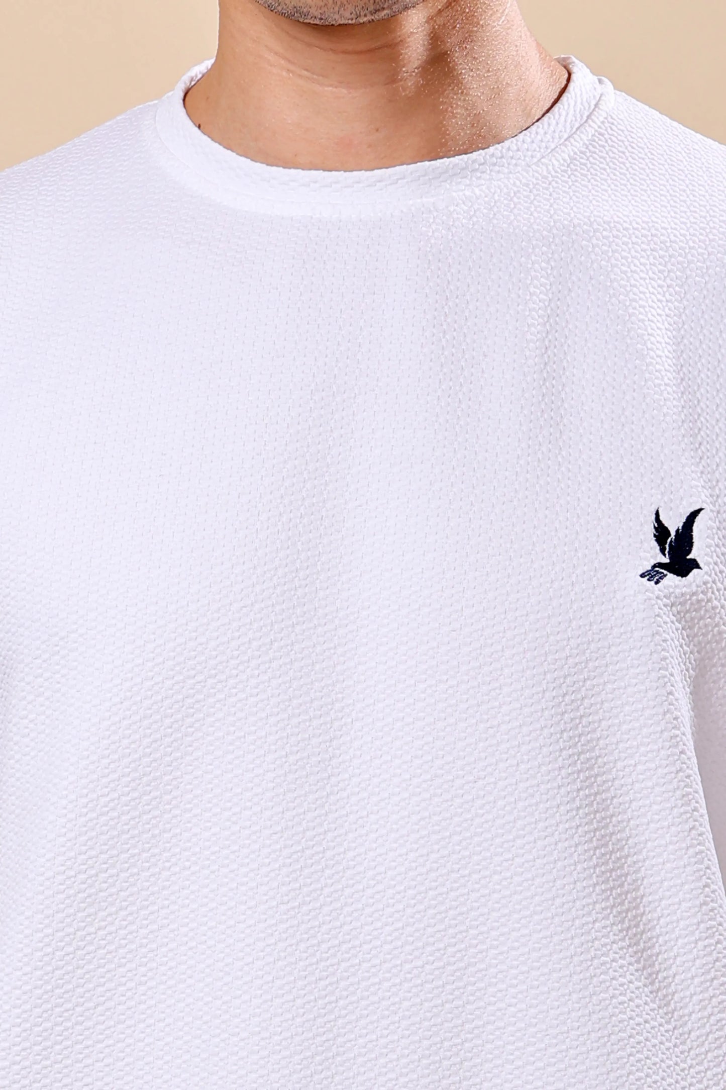 Men’s White Co-ord Set (T-Shirt & Shorts)