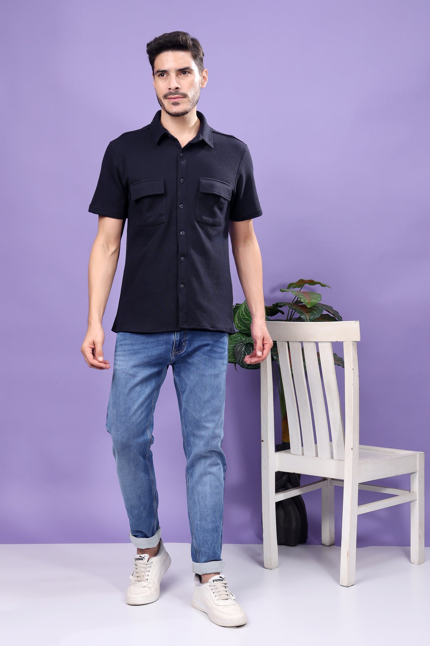 Black Utility Shirt – Minimalist Design, Maximum Impact