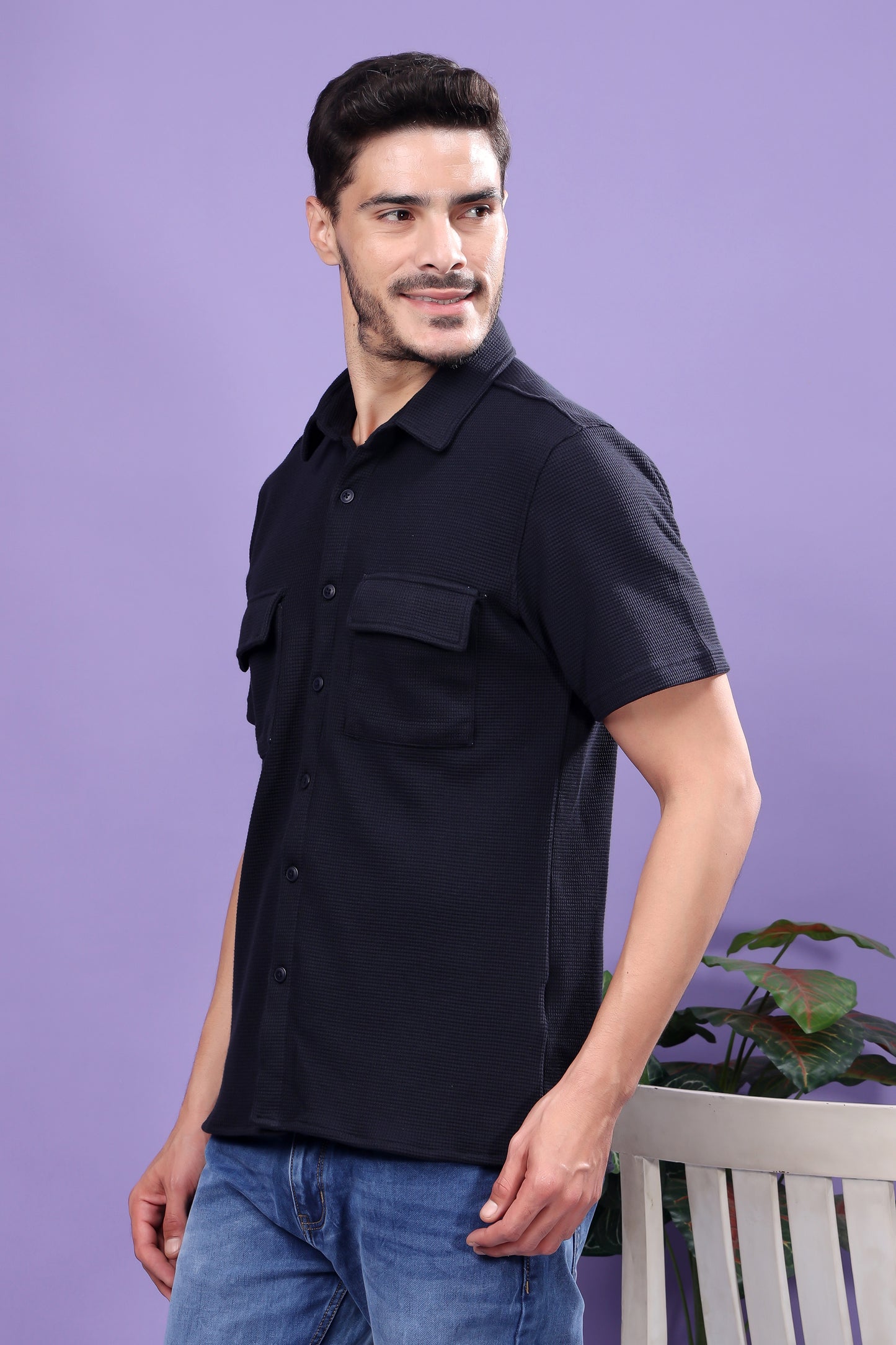 Black Utility Shirt – Minimalist Design, Maximum Impact
