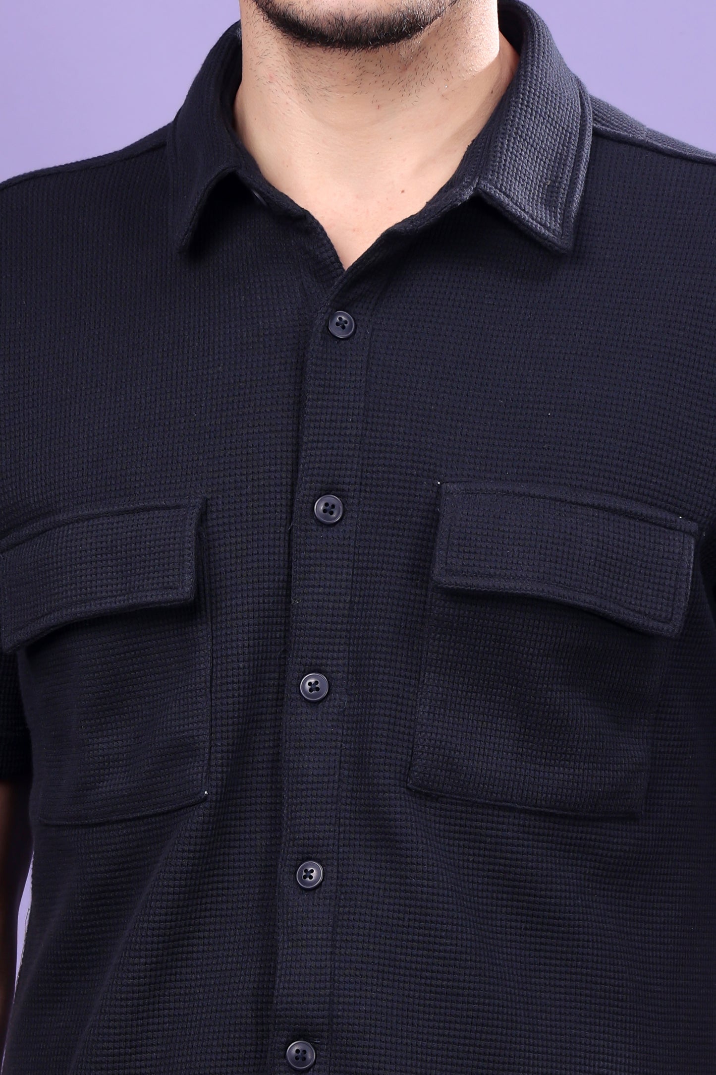 Black Utility Shirt – Minimalist Design, Maximum Impact