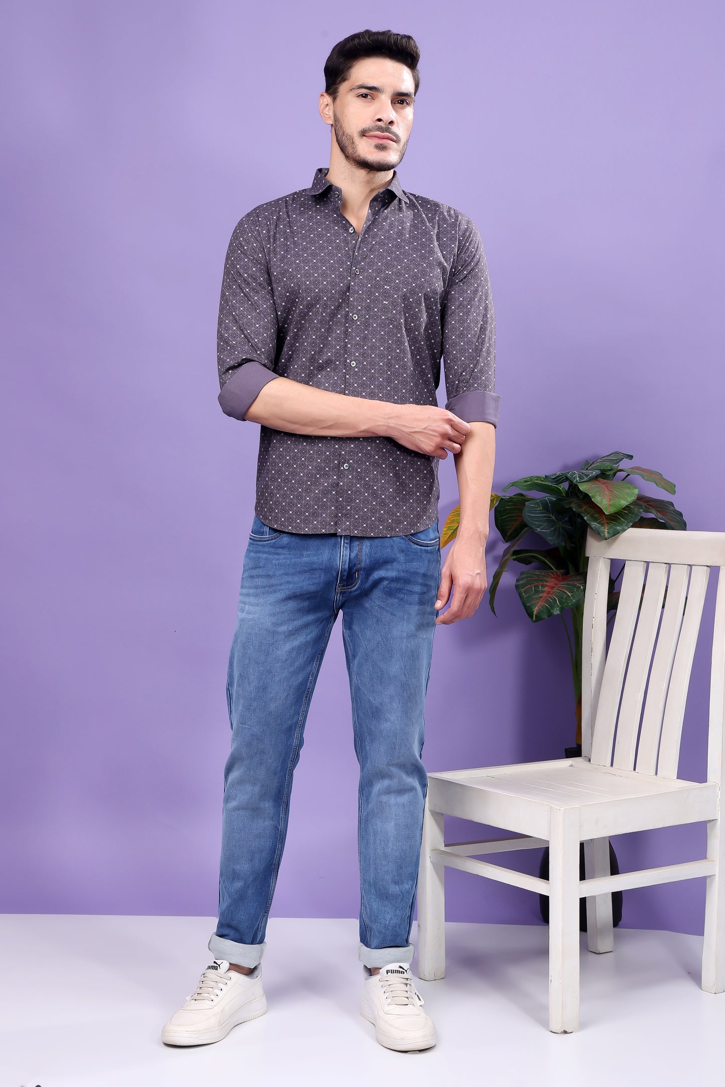 Men’s Printed Casual Shirt – Modern Style, Effortless Comfort