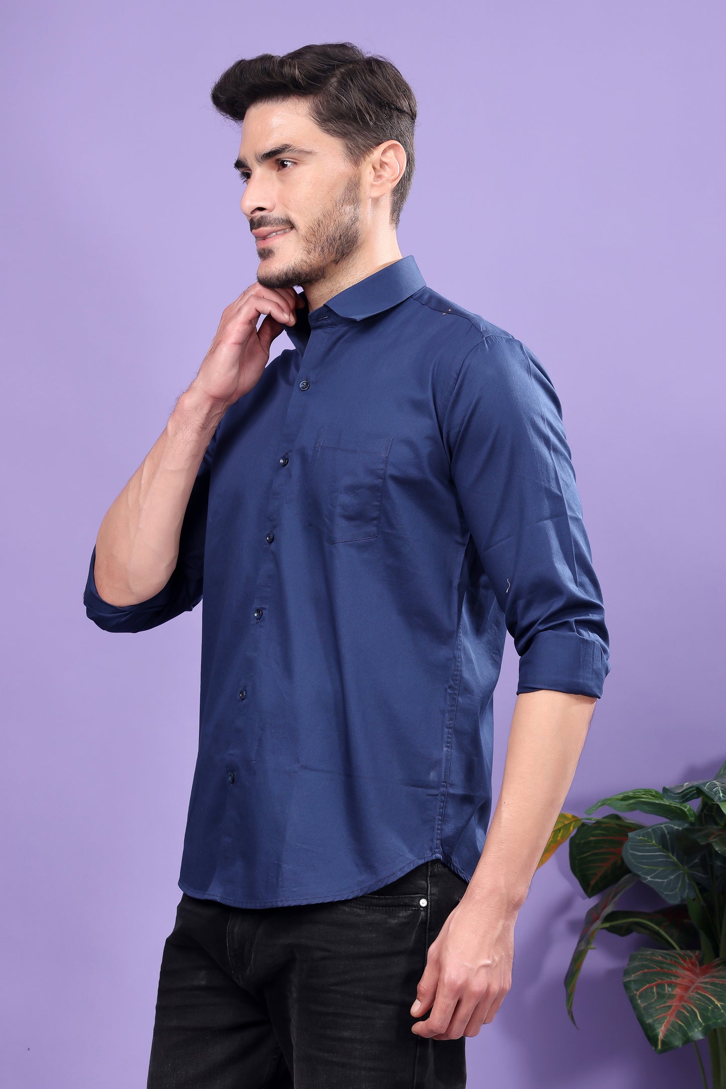 Navy Blue Formal Shirt – Sophisticated Elegance, Versatile Styling
