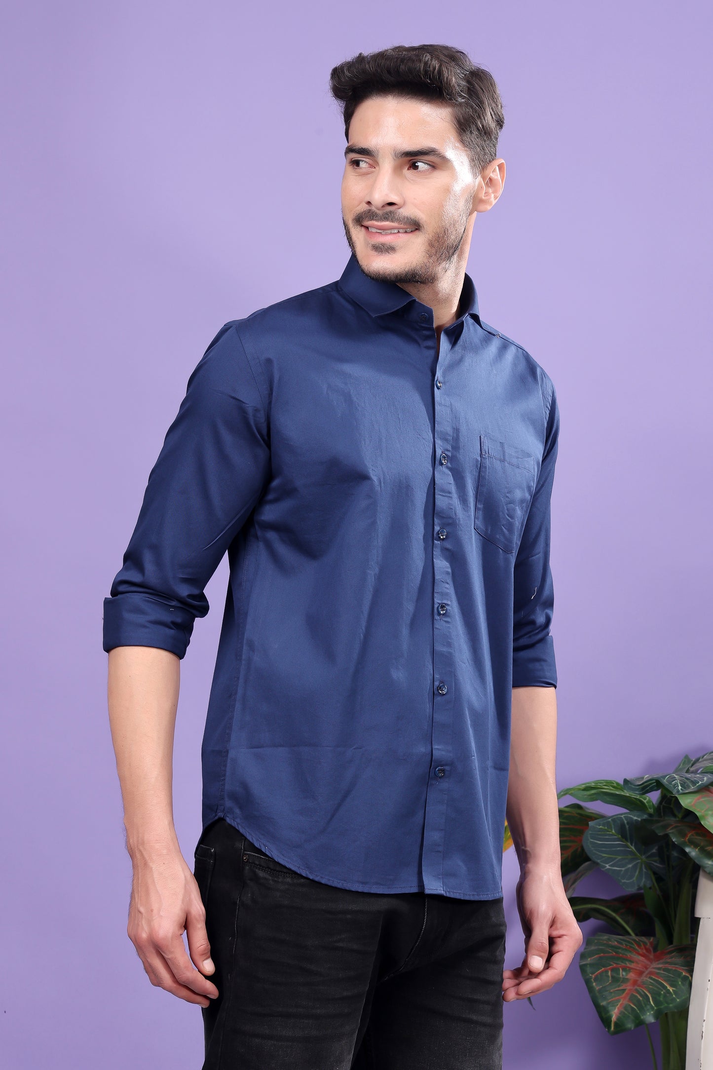 Navy Blue Formal Shirt – Sophisticated Elegance, Versatile Styling