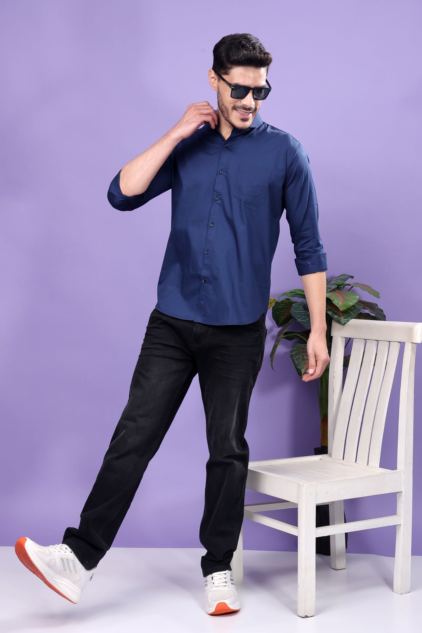 Navy Blue Formal Shirt – Sophisticated Elegance, Versatile Styling