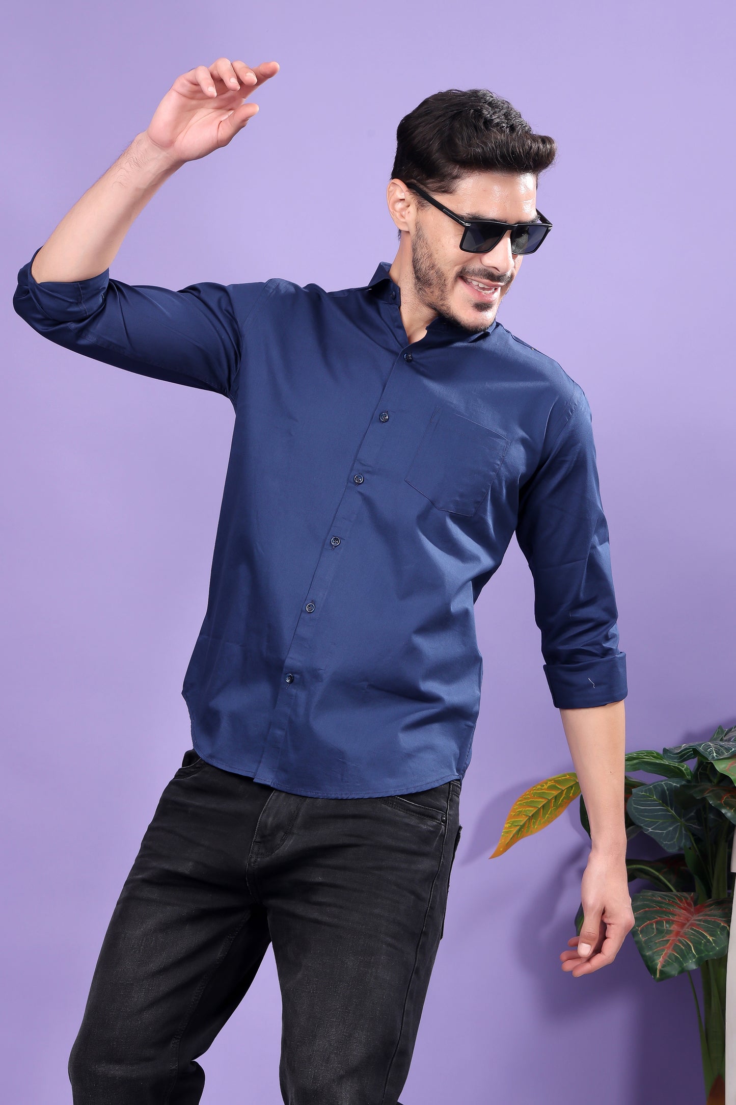 Navy Blue Formal Shirt – Sophisticated Elegance, Versatile Styling