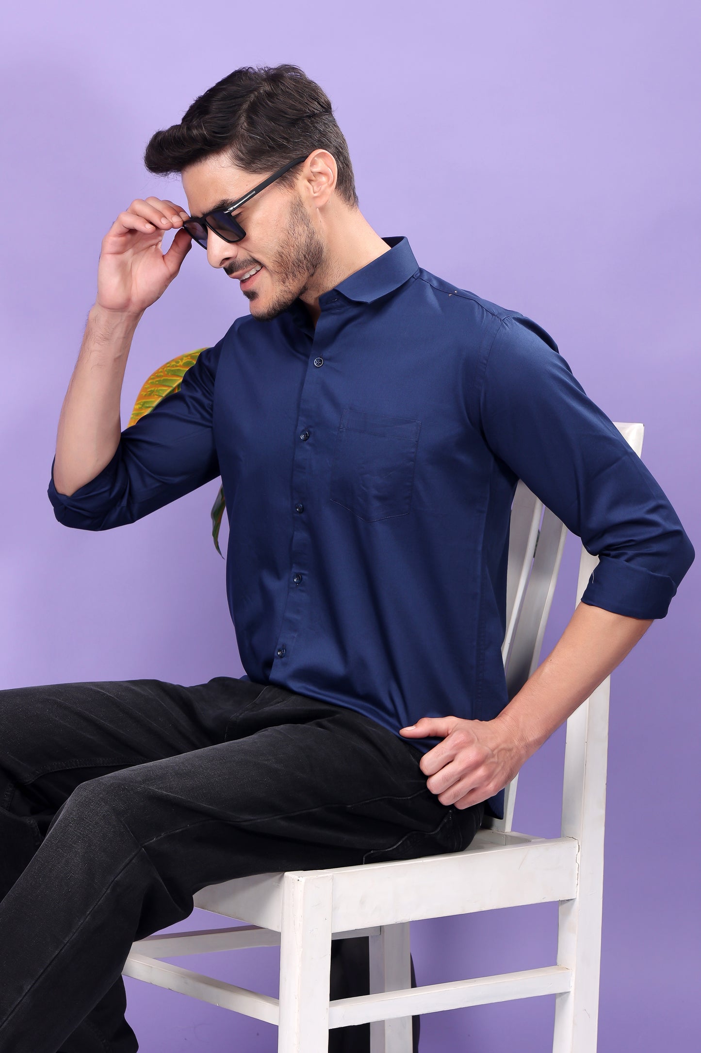 Navy Blue Formal Shirt – Sophisticated Elegance, Versatile Styling