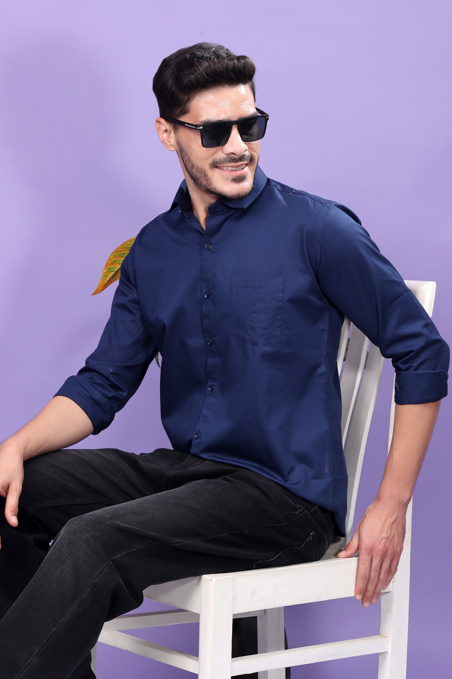 Navy Blue Formal Shirt – Sophisticated Elegance, Versatile Styling