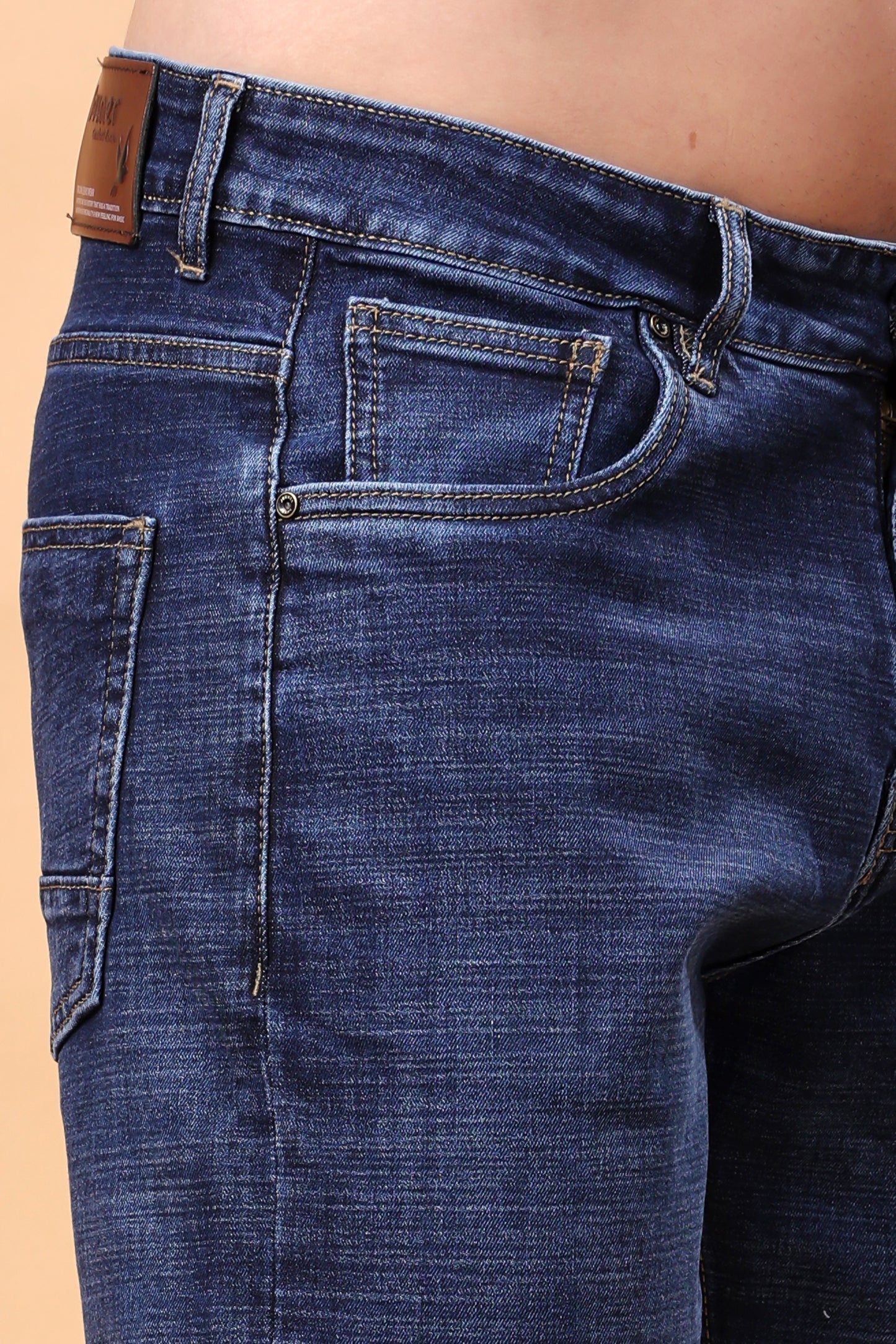 Midnight Blue Raw Selvedge Straight Leg Jeans