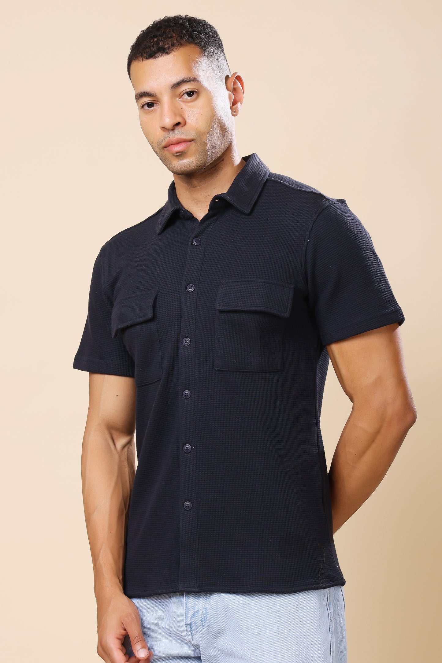 Black Utility Shirt – Minimalist Design, Maximum Impact