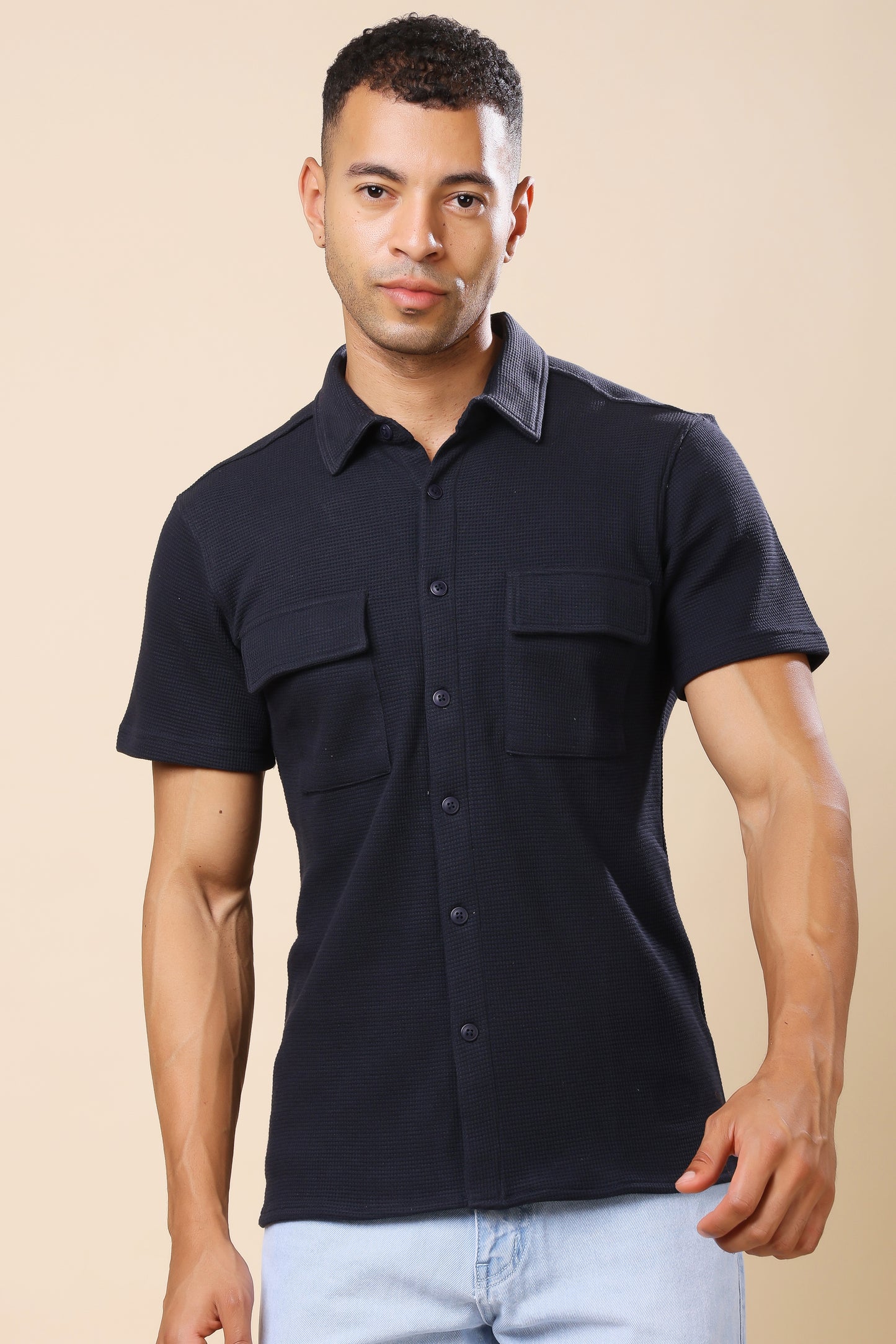 Black Utility Shirt – Minimalist Design, Maximum Impact