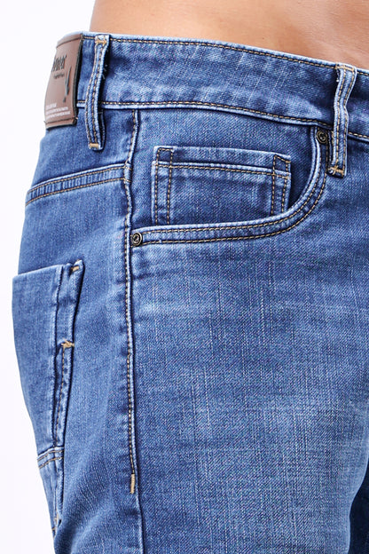 Classic Medium Wash Straight Leg Jeans