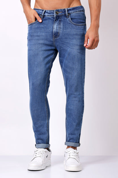 Essential Medium Wash Tapered Jeans