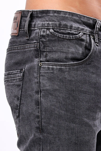 Vintage Washed Charcoal Grey Denim Jeans