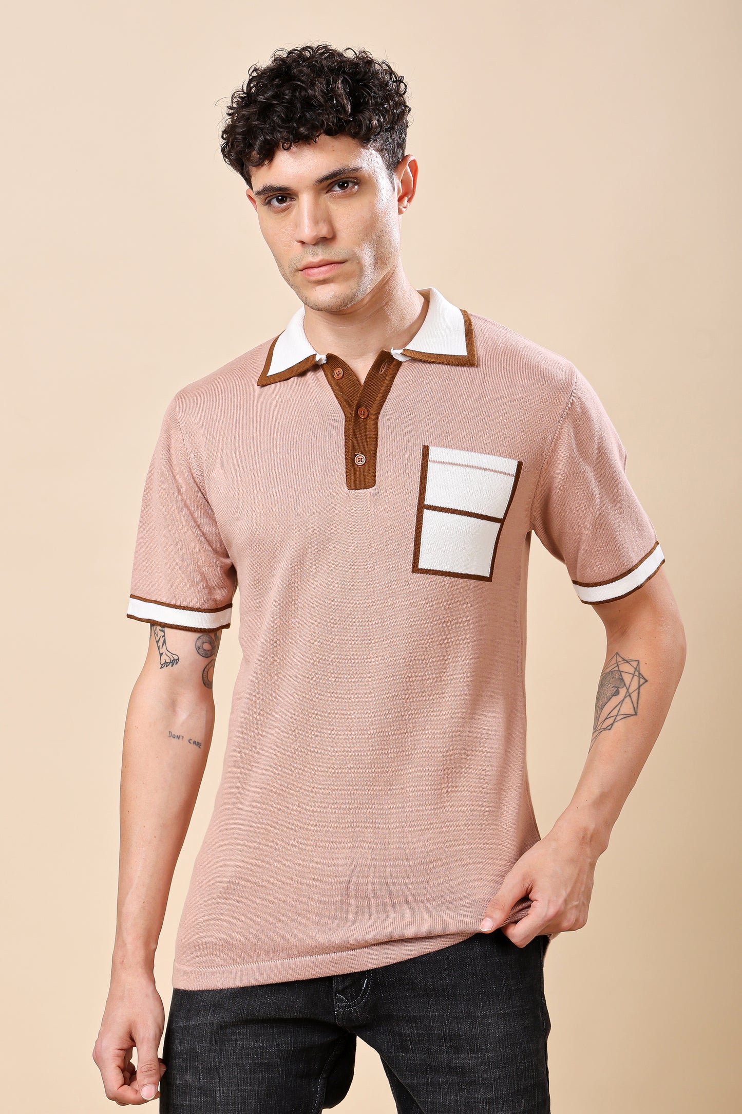 Retro Contrast Polo Shirt – Classic Meets Contemporary