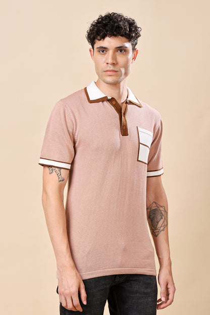 Retro Contrast Polo Shirt – Classic Meets Contemporary