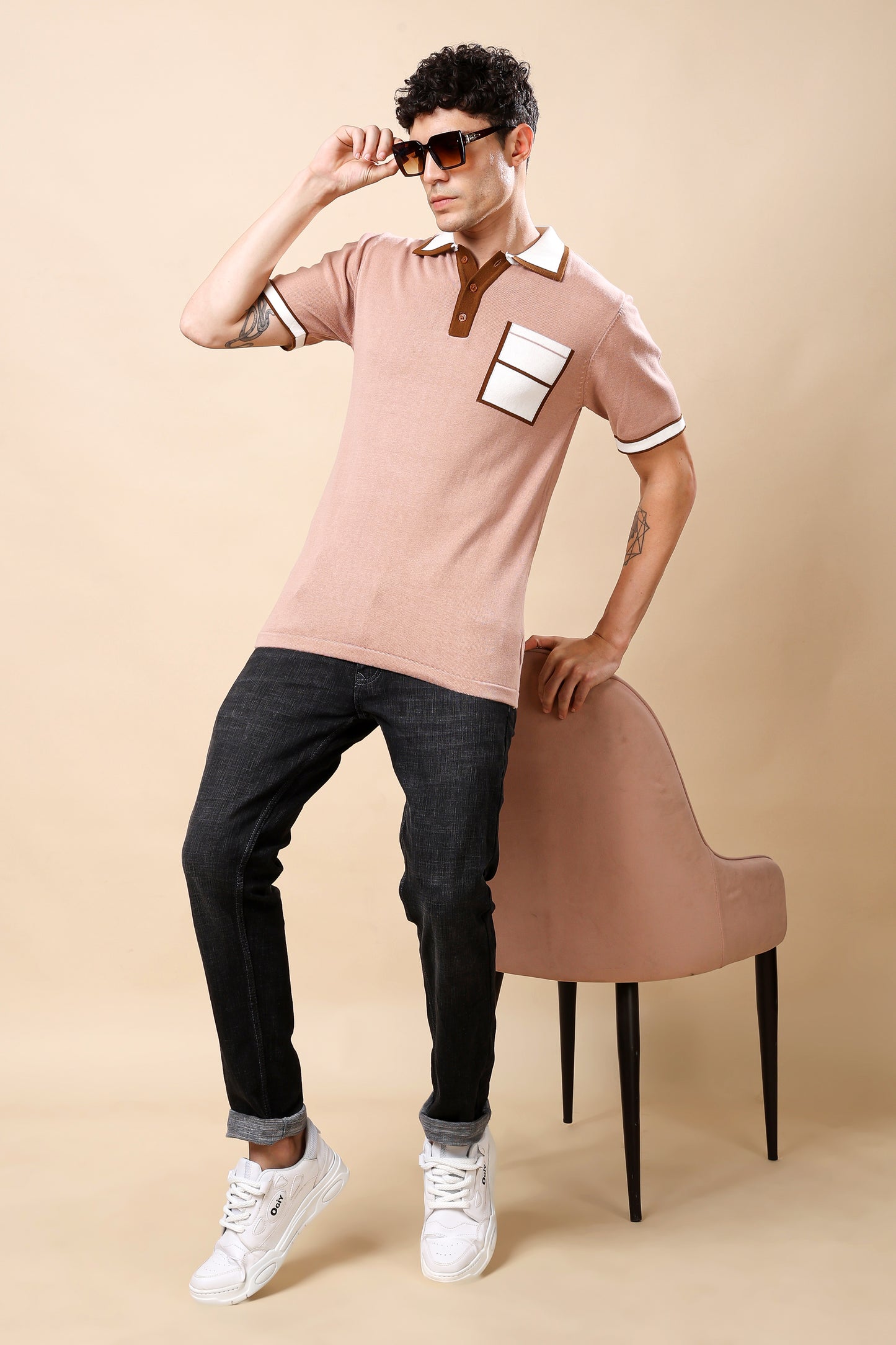 Retro Contrast Polo Shirt – Classic Meets Contemporary