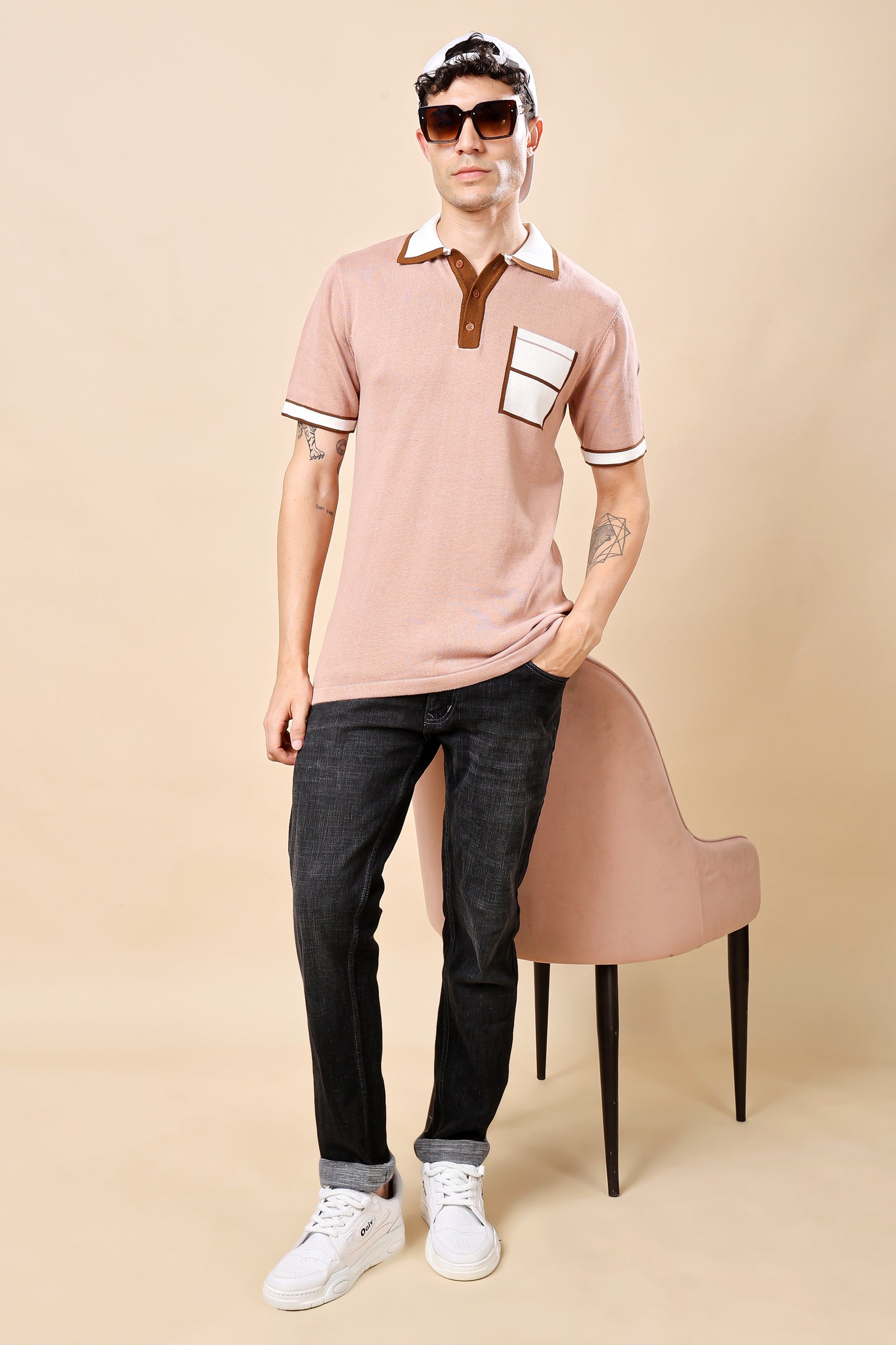 Retro Contrast Polo Shirt – Classic Meets Contemporary
