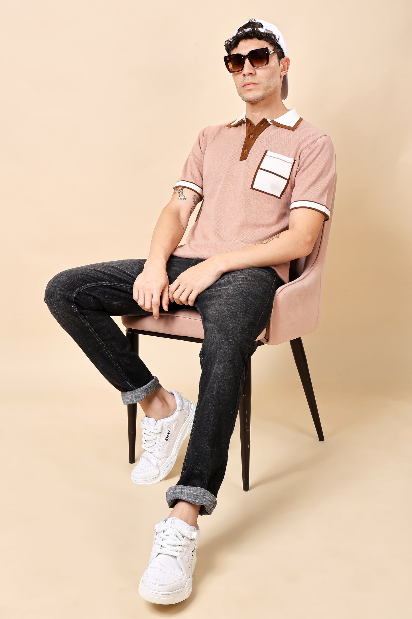Retro Contrast Polo Shirt – Classic Meets Contemporary
