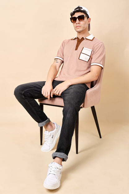Retro Contrast Polo Shirt – Classic Meets Contemporary
