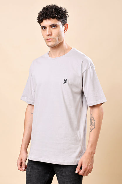 Light Grey Oversized T-Shirt – Casual Comfort, Modern Edge