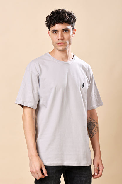 Light Grey Oversized T-Shirt – Casual Comfort, Modern Edge