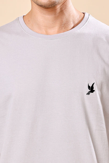 Light Grey Oversized T-Shirt – Casual Comfort, Modern Edge