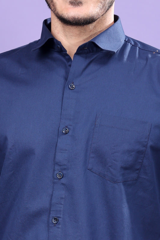Navy Blue Formal Shirt – Sophisticated Elegance, Versatile Styling