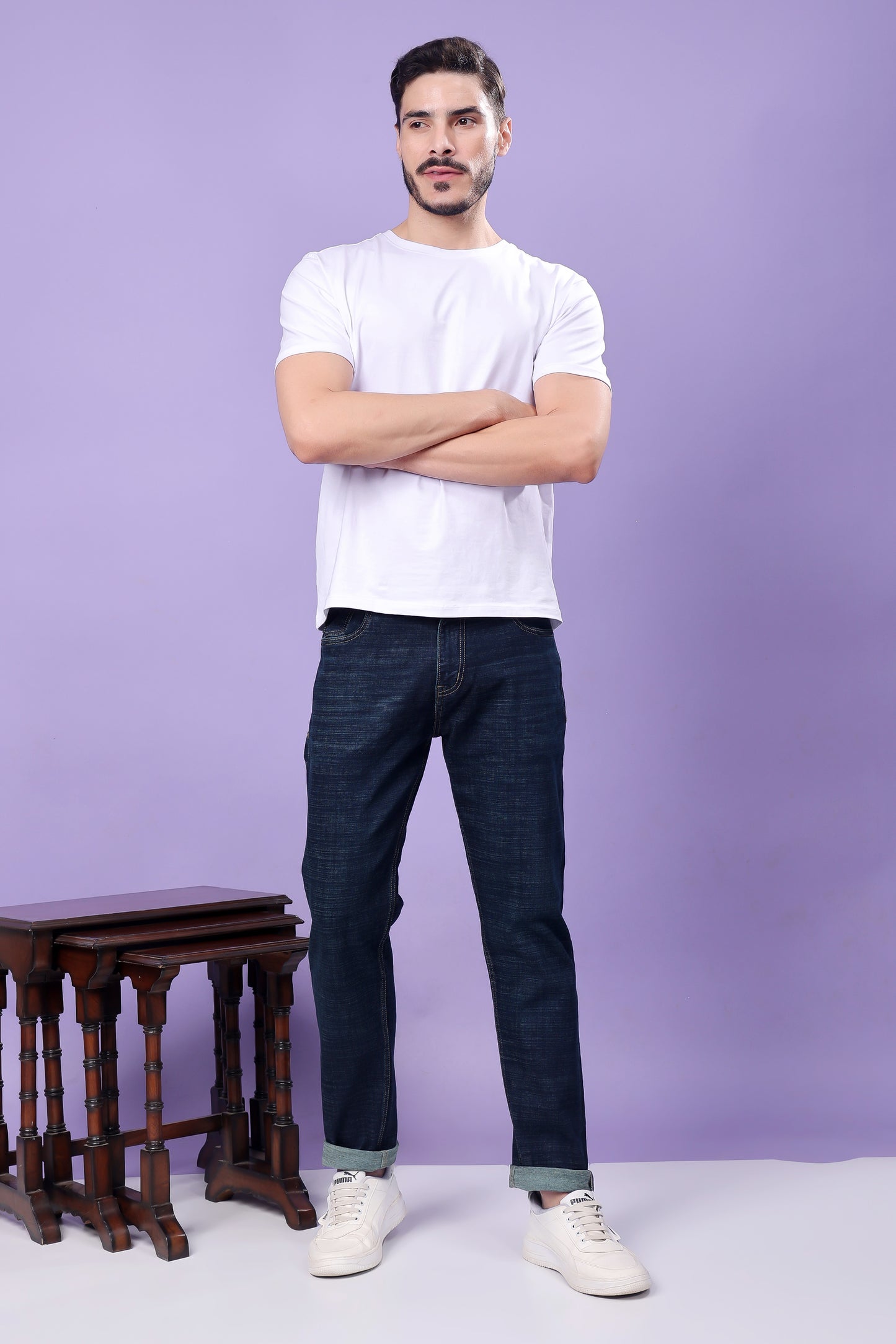 Premium Slim-Fit Raw Selvedge Denim Jeans
