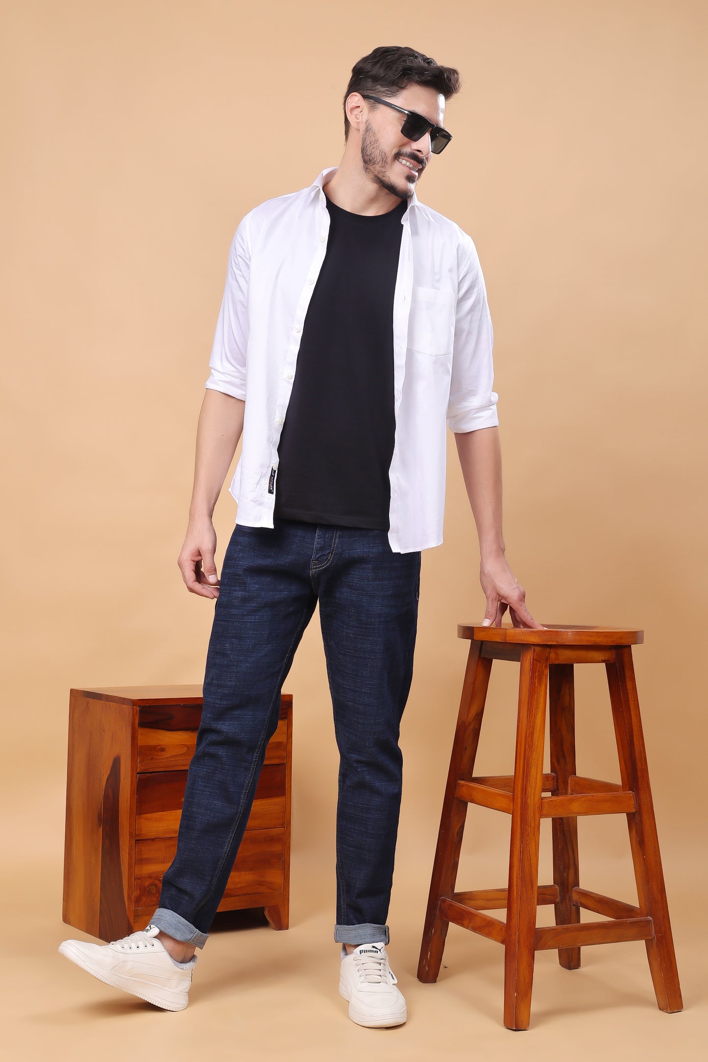 Premium Dark Wash Slim Fit Denim Jeans