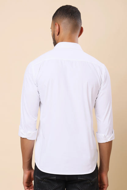 Classic White Slim-Fit Shirt – Timeless Everyday Essential