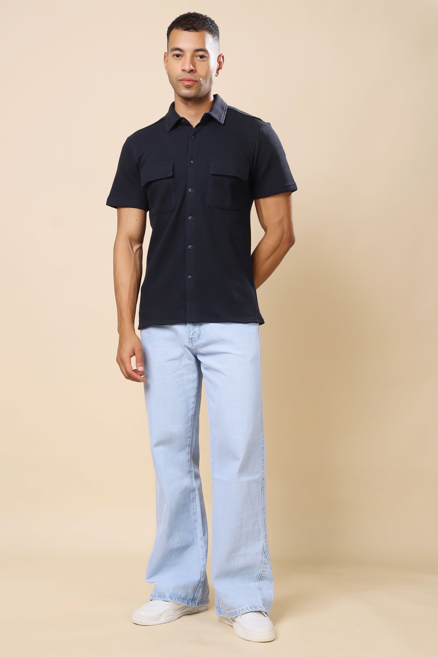Black Utility Shirt – Minimalist Design, Maximum Impact