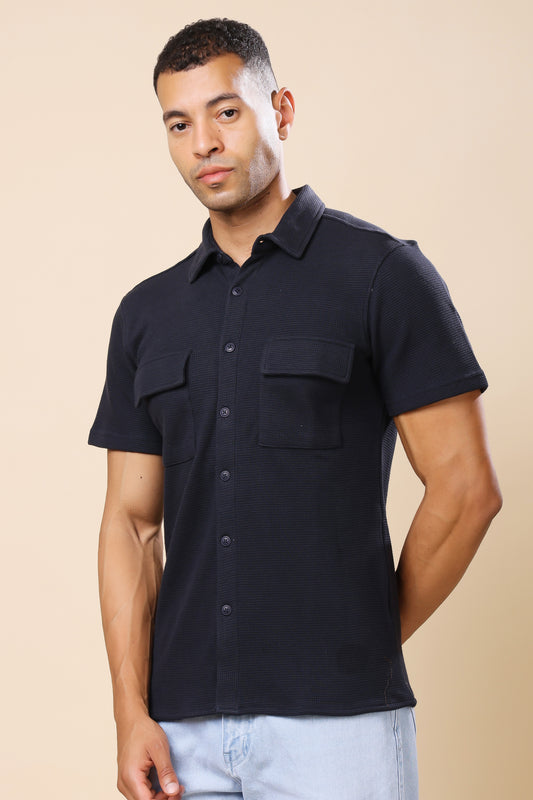 Black Utility Shirt – Minimalist Design, Maximum Impact