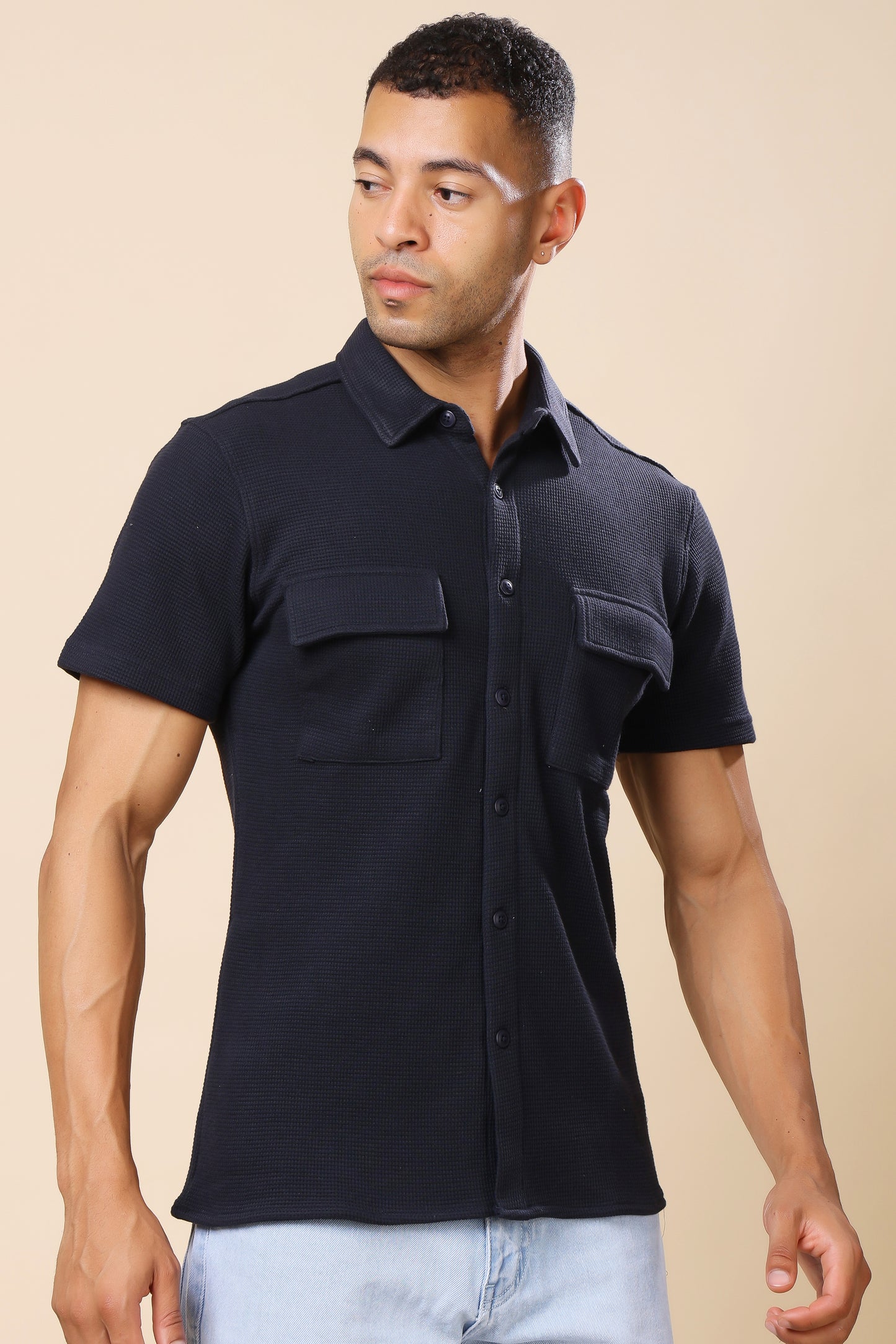Black Utility Shirt – Minimalist Design, Maximum Impact