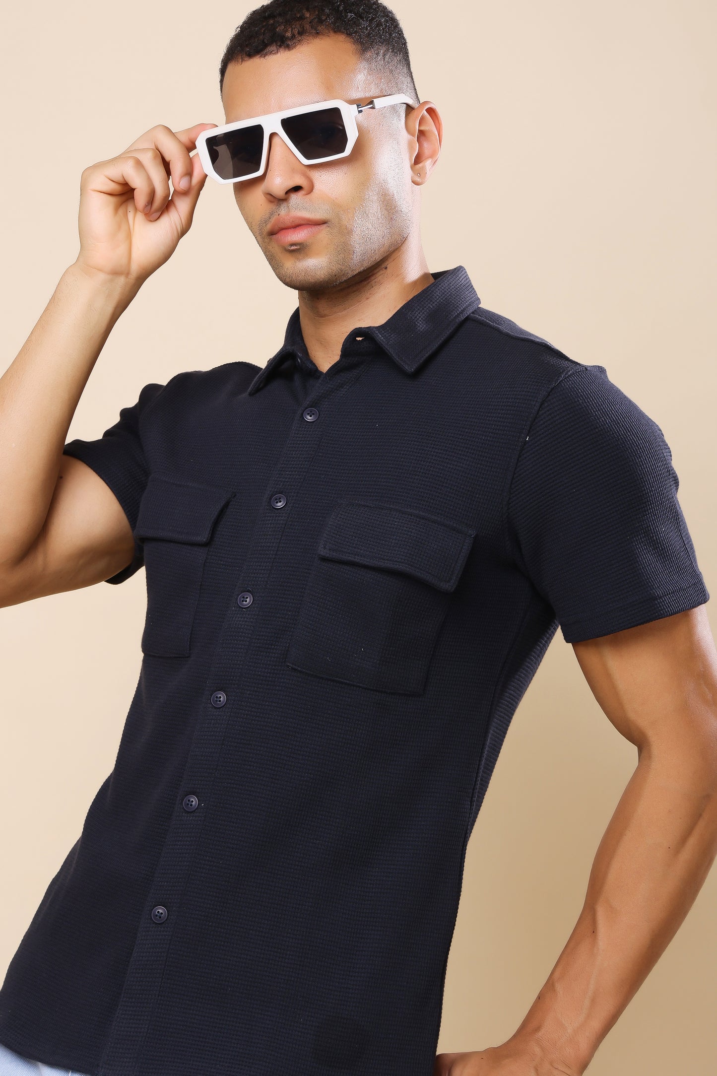 Black Utility Shirt – Minimalist Design, Maximum Impact