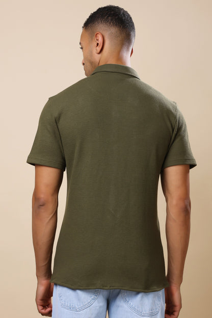 Olive Green Utility Shirt – Functional Style, Urban Edge
